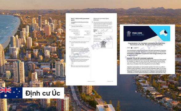 CHÚC MỪNG GIA ĐÌNH CHỊ HƯƠNG NHẬN THƯ BẢO LÃNH VISA THƯỜNG TRÚ 888A - DIỆN KINH DOANH ĐỔI MỚI – TIỂU BANG QUEENSLAND