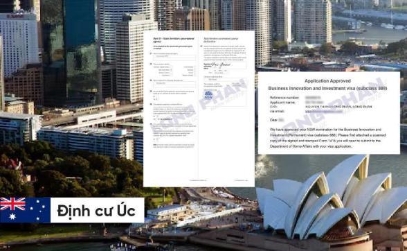 CHÚC MỪNG GIA ĐÌNH CHỊ HÒA ĐƯỢC TIỂU BANG NEW SOUTH WALES BẢO LÃNH VISA THƯỜNG TRÚ 888B – DIỆN NHÀ ĐẦU TƯ TRONG THỜI GIAN CHƯA ĐẦY 20 GIỜ