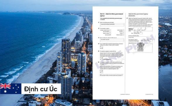 CHÚC MỪNG GIA ĐÌNH CHỊ QUỲNH NHẬN THƯ BẢO LÃNH VISA 888A TỪ TIỂU BANG QUEENSLAND