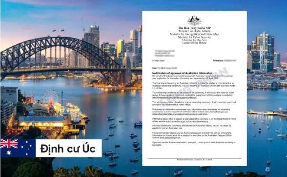 CHÚC MỪNG BẠN MINH NHẬN THƯ CHẤP THUẬN QUỐC TỊCH ÚC CHỈ SAU 5 NGÀY