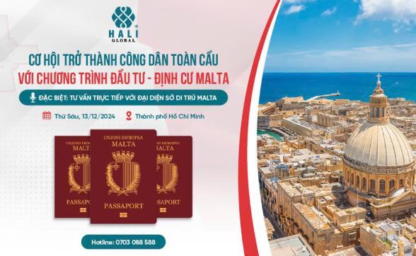 CƠ HỘI TRỞ THÀNH CÔNG DÂN TOÀN CẦU VỚI CHƯƠNG TRÌNH ĐẦU TƯ - ĐỊNH CƯ MALTA VỚI MỨC ĐẦU TƯ BAN ĐẦU CHỈ TỪ 126,000 EUR