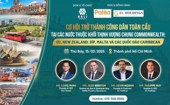 CƠ HỘI TRỞ THÀNH CÔNG DÂN TOÀN CẦU TẠI CÁC NƯỚC THUỘC KHỐI THỊNH VƯỢNG CHUNG COMMONWEALTH: ÚC, NEW ZEALAND, SÍP, MALTA VÀ CÁC QUỐC ĐẢO CARIBBEAN