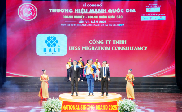 HALI GLOBAL VINH DỰ ĐƯỢC VINH DANH TOP 10 THƯƠNG HIỆU MẠNH QUỐC GIA 2025
