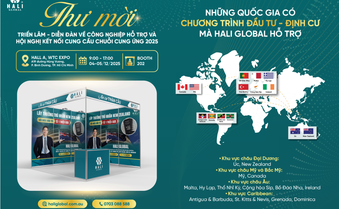 Công Ty HALI Global xin trân trọng tổ chức chương trình KẾT NỐI DOANH NGHIỆP ĐỐI TÁC