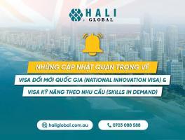 CẬP NHẬT VỀ VISA ĐỔI MỚI QUỐC GIA (NATIONAL INNOVATION VISA) - VISA KỸ NĂNG THEO NHU CẦU (SKILLS IN DEMAND)