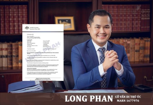 CHÚC MỪNG GIA ĐÌNH CHỊ LỆ ĐÃ ĐƯỢC BỘ NỘI VỤ ÚC CẤP VISA THƯỜNG TRÚ 132A