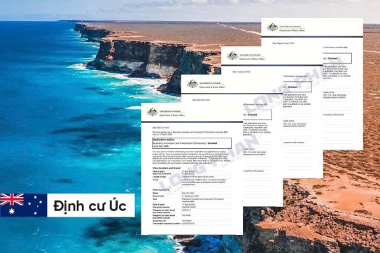 CHÚC MỪNG GIA ĐÌNH CHỊ NGUYỆT CHÍNH THỨC ĐƯỢC CẤP VISA THƯỜNG TRÚ 888A – ĐỊNH CƯ ÚC DIỆN KINH DOANH ĐỔI MỚI