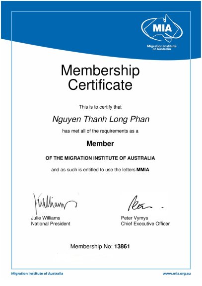Membership Certificate
