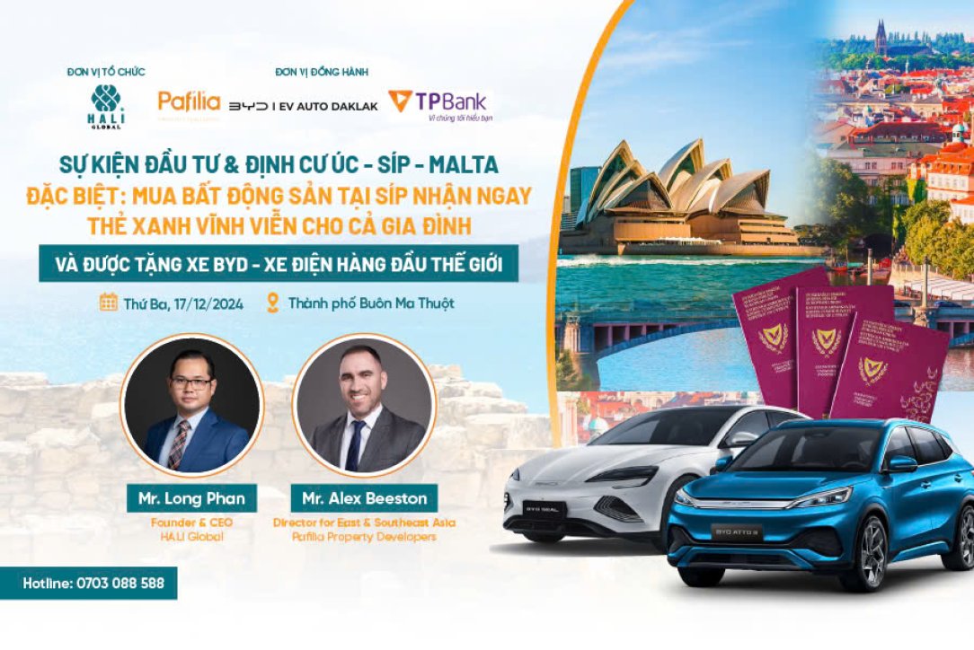 NHIỀU DOANH NHÂN VIỆT CHUYỂN HƯỚNG ĐẦU TƯ TỪ ÚC SANG CỘNG HÒA SÍP – CƠ HỘI ĐỂ TRỞ THÀNH CÔNG DÂN TOÀN CẦU
