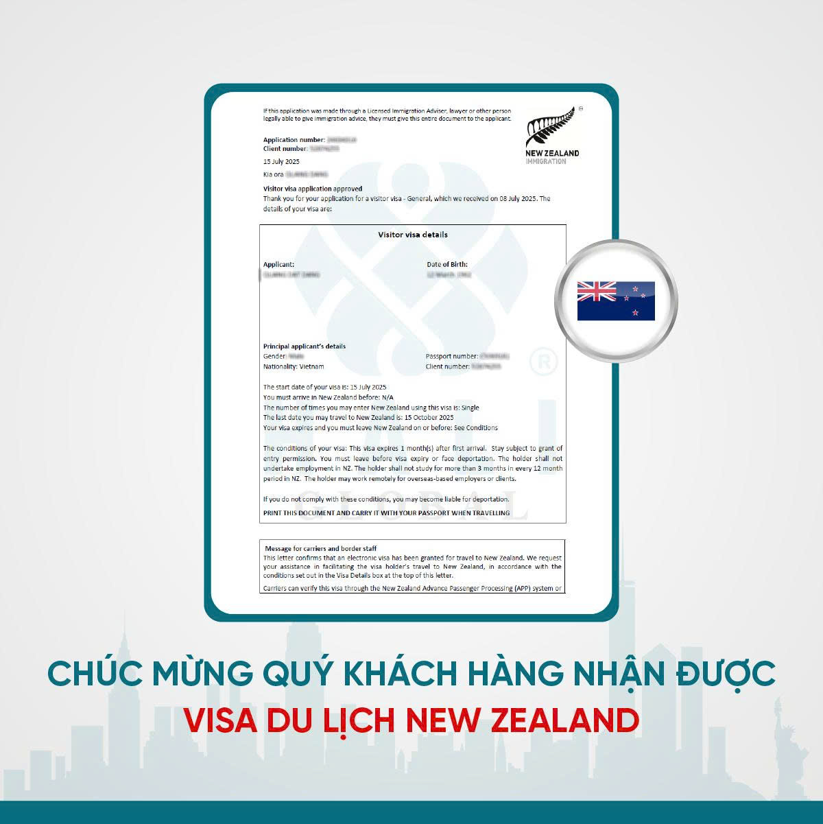 Hồ sơ du lịch New Zealand