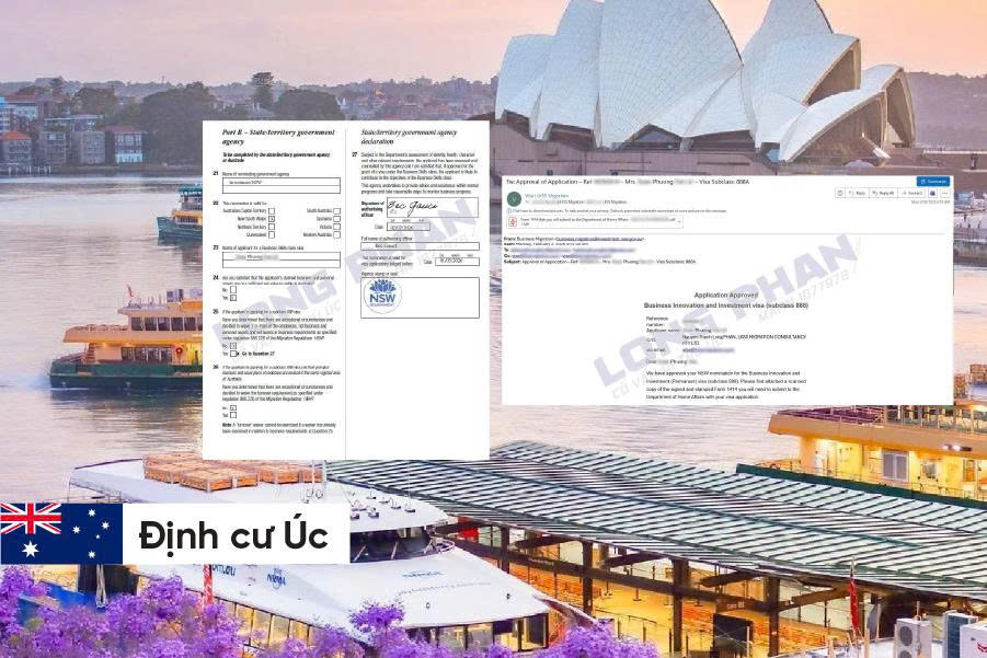 CHÚC MỪNG GIA ĐÌNH CHỊ PHƯƠNG NHẬN THƯ BẢO LÃNH VISA THƯỜNG TRÚ 888A – DIỆN KINH DOANH ĐỔI MỚI TỪ TIỂU BANG NEW SOUTH WALES