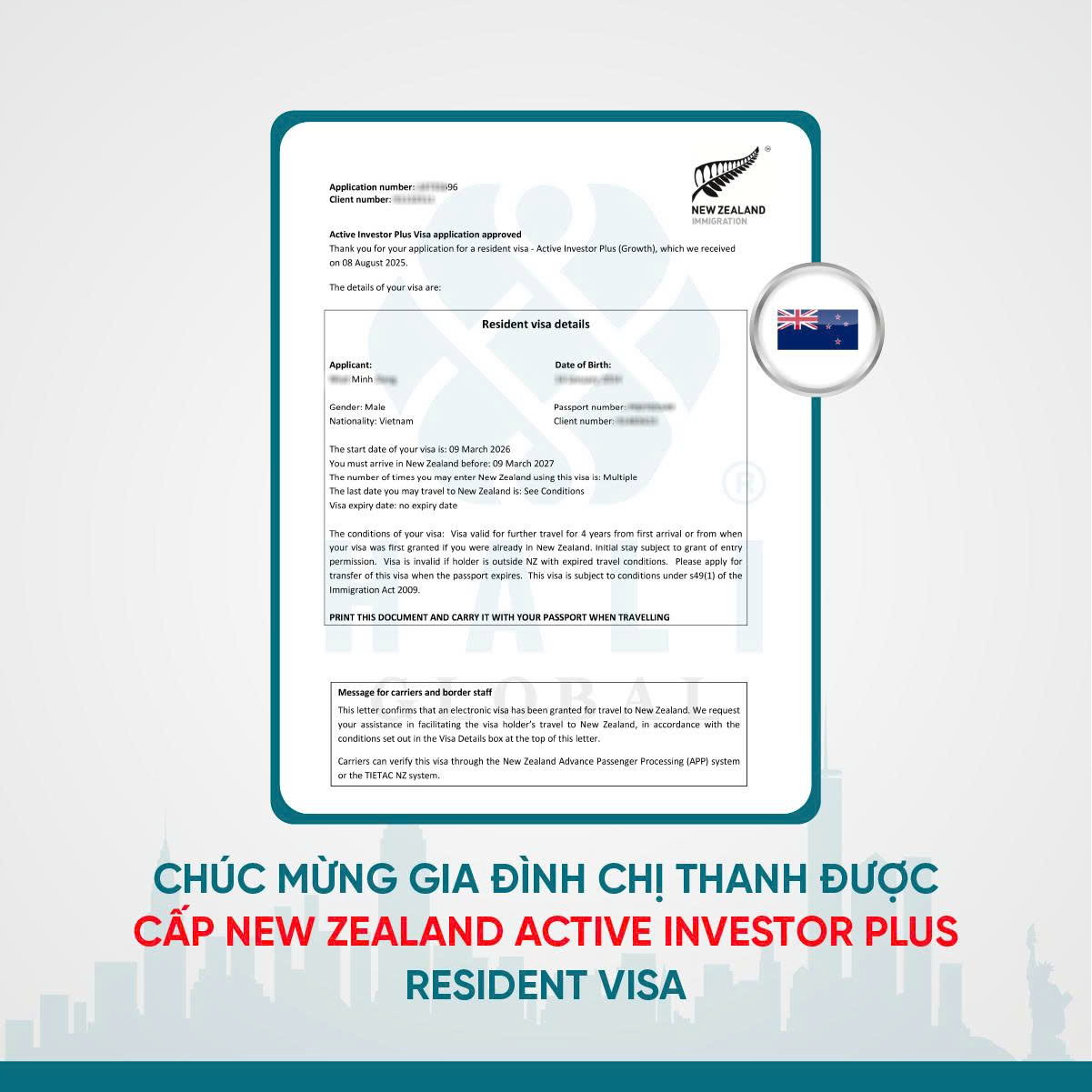 CCTC HALI Global - New Zealand