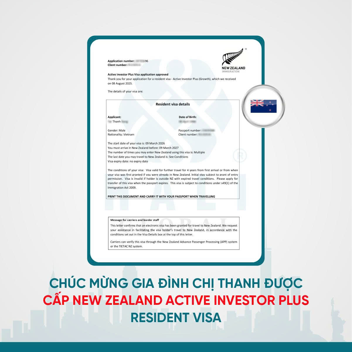 CCTC HALI Global - New Zealand