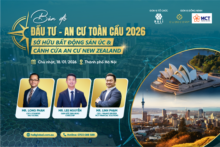 BẢN ĐỒ ĐẦU TƯ - AN CƯ TOÀN CẦU 2026: SỞ HỮU BẤT ĐỘNG SẢN ÚC &amp; CÁNH CỬA AN CƯ NEW ZEALAND