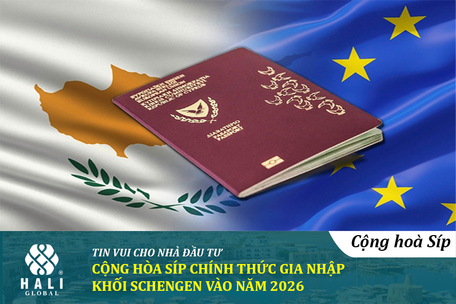TIN VUI CHO NHÀ ĐẦU TƯ: CỘNG HÒA SÍP CHÍNH THỨC GIA NHẬP KHỐI SCHENGEN VÀO NĂM 2026!