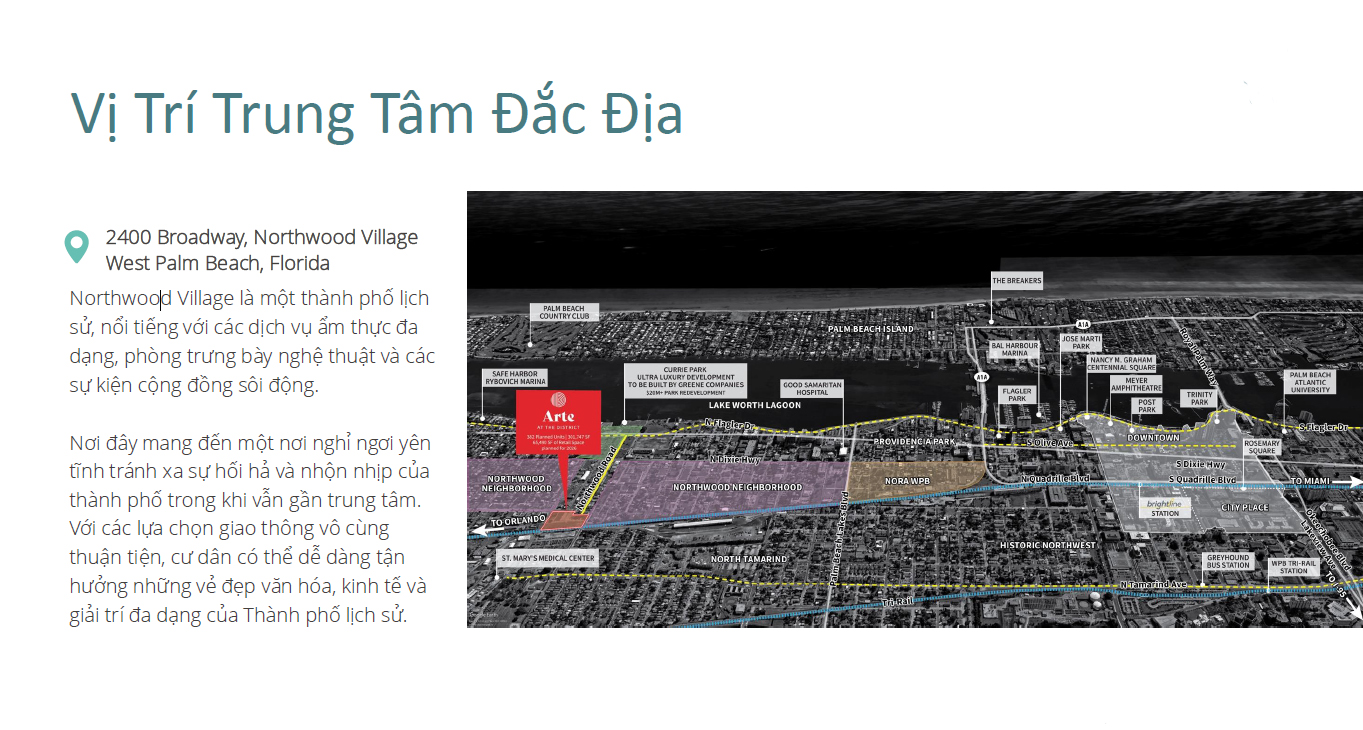 Vị trí trung tâm đắc địa của dự án EB-5 HALI Global