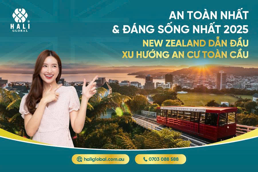AN TOÀN NHẤT VÀ ĐÁNG SỐNG NHẤT 2025 – NEW ZEALAND DẪN ĐẦU XU HƯỚNG AN CƯ TOÀN CẦU