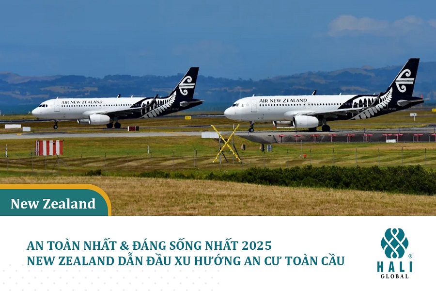 AN TOÀN NHẤT VÀ ĐÁNG SỐNG NHẤT 2025 – NEW ZEALAND DẪN ĐẦU XU HƯỚNG AN CƯ TOÀN CẦU